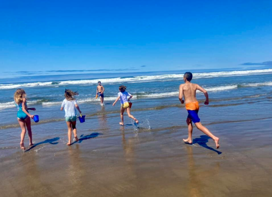 Youth beach fun